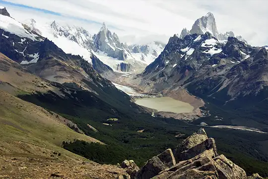 Panorámica desde el mirador de la Loma del Pliegue Tumbado