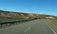 Ruta entre El Calafate y El Chaltén.